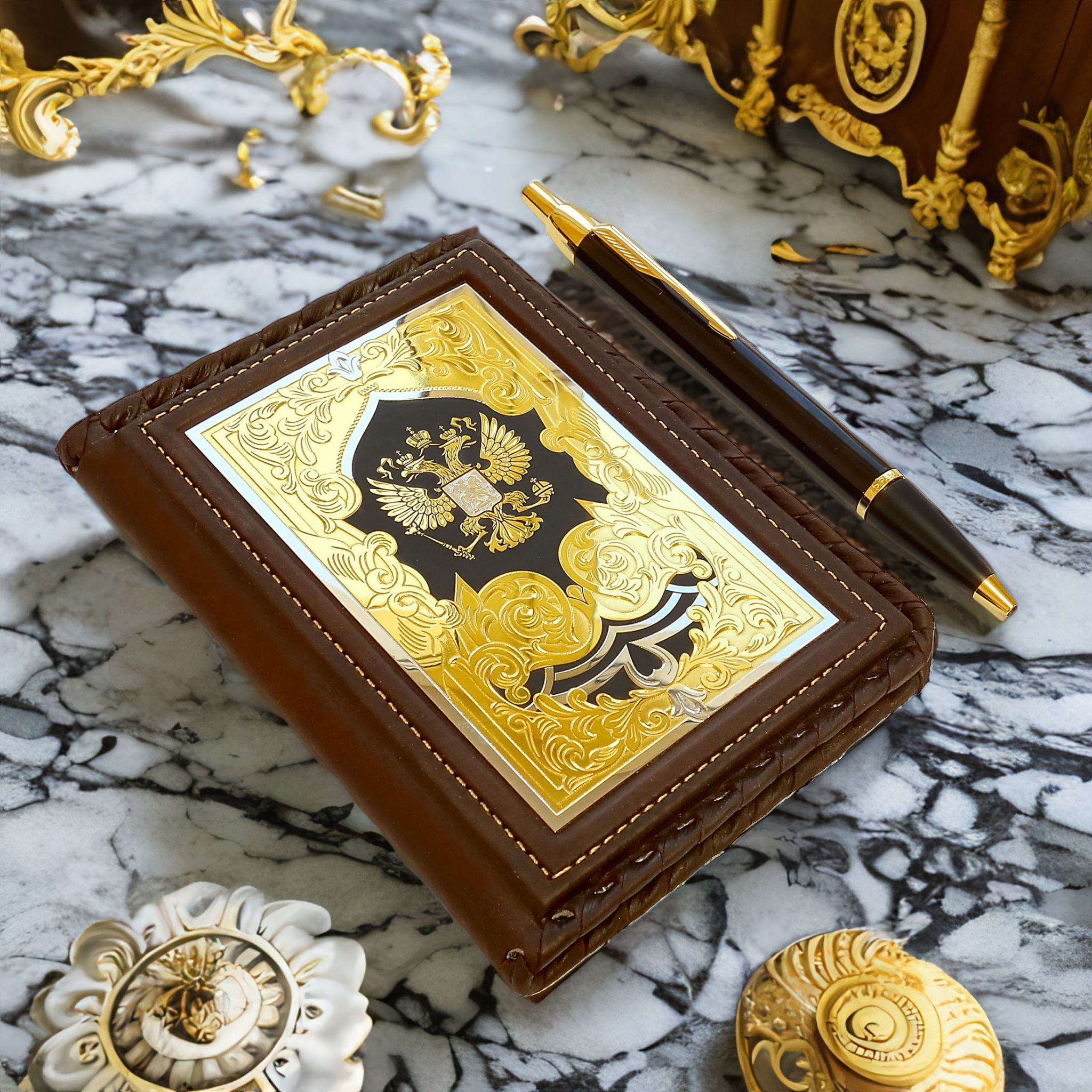 Набор "Обложка для автодокументов, ручка". Златоуст